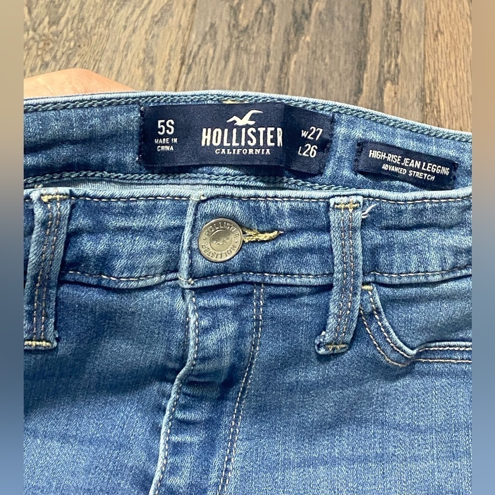 Hollister Blue Skinny Jeans Classic Style - Picture 4 of 6